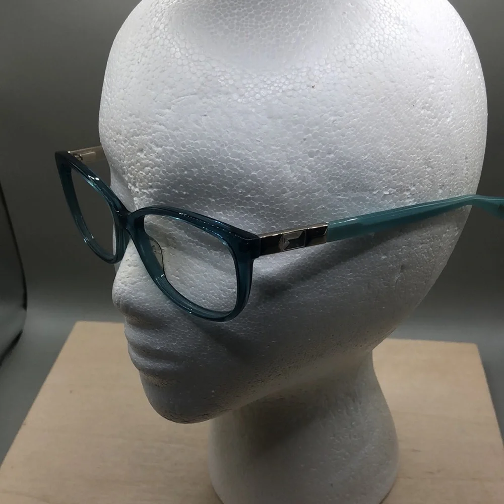 MAX MARA mm1206 Eyeglasses in color YTV 53 -16-140 aqua crystal blue FRAMES ONLY